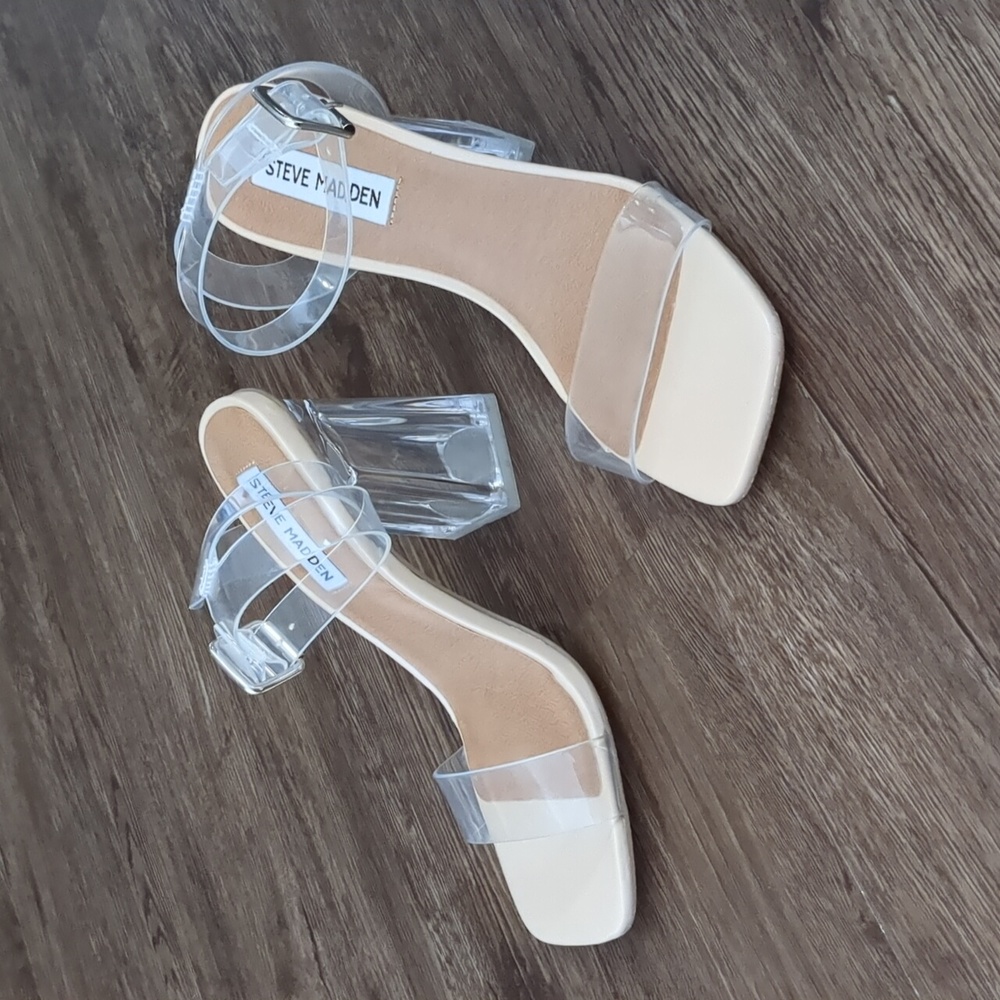 Steve Madden clear sandals